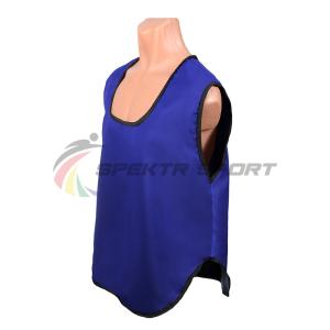 Купить Манишка футбольная односторонняя Spektr Sport синяя, р.36-40 в Москве 