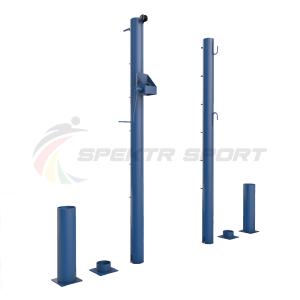 Купить Стойки для большого тенниса с механизмом натяжения (стаканы) диам. 76 мм (закладная 350 мм) в Москве 